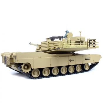 Heng Long RC Panzer M1A2 Abrams sand BB+IR (Metallketten)